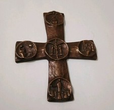 Bronze crucifix cross for sale  UK