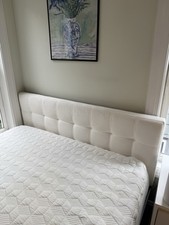 White upholstered headboard for sale  Ann Arbor