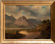 Antico dipinto olio usato  Carrara