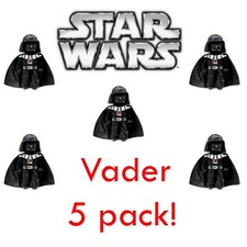 Pacote com 5 Star Wars Darth Vader de Pelúcia com Zíper Clip-On 7" Suporte de Item Macio comprar usado  Enviando para Brazil