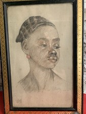 Rare dessin portrait d'occasion  Baziège