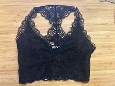 Black ribbed lace for sale  Bayside