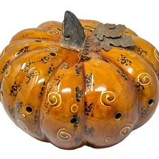 Glass pumpkin decorative for sale  Roebuck