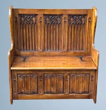 Mahogany box settle for sale  CONSETT