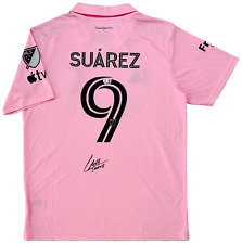 Camiseta de fútbol rosa Adidas 2023 firmada por Luis Suárez Inter Miami CF BAS Beckett NUEVA segunda mano  Embacar hacia Argentina