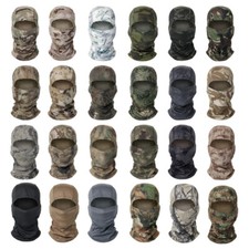 Máscara facial balaclava camuflagem tática caça exército militar airsoft chapéu de atirador comprar usado  Enviando para Brazil