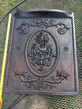 Capa antiga de lareira de ferro fundido vitoriana ornamentada Art Nouveau comprar usado  Enviando para Brazil
