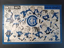 Poster calcio illustrato usato  Italia