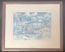 Vintage framed print for sale  READING