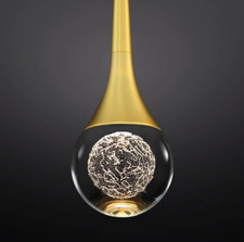 Gold teardrop crystal for sale  Tallahassee