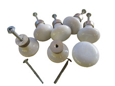Boutons porcelaine laiton d'occasion  Mollégès