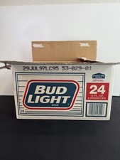 Usado, Caixa de garrafas retornáveis vintage resistente BUD LIGHT para 24 - 12 oz. Garrafas 1997 comprar usado  Enviando para Brazil