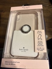 Capa dura Kate Spade New York iPhone 11 Pro Max/Xs Max branca clara glitter, usado comprar usado  Enviando para Brazil