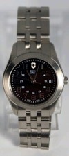 VICTORINOX EXÉRCITO SUÍÇO MASCULINO TITÂNIO MOSTRADOR PRETO CRISTAL DE SAFIRA W.R 100M , usado comprar usado  Enviando para Brazil