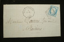 Lettre 1874 ceres d'occasion  Theix