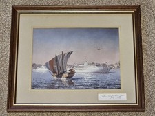 Signed framed print for sale  TAUNTON
