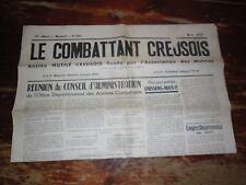Ancien journal combattant d'occasion  Ahun