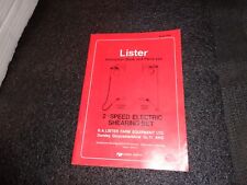 Lister two speed for sale  CARNFORTH