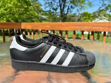 Tênis Adidas Superstar Foundation preto branco masculino tamanho EUA 8 B27140, usado comprar usado  Enviando para Brazil