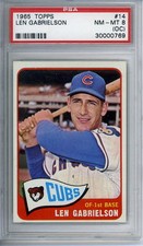 1965 topps len d'occasion  Expédié en France