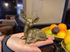 Solid brass fawn for sale  LLANDEILO