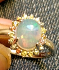 Fire opal ring for sale  LYTHAM ST. ANNES