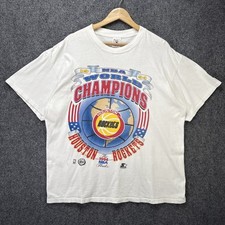 Camisa masculina vintage Houston Rockets GG branca anos 90 NBA Champions 1994 basquete comprar usado  Enviando para Brazil