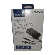 Adaptador de CA universal de alto rendimiento Insignia para dispositivos con conexiones de pin redondo segunda mano  Embacar hacia Mexico
