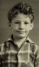 Camisa xadrez 1946 menino escola retrato sardas estúdio infantil, usado comprar usado  Enviando para Brazil