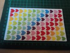 Stickerbogen herzen farben gebraucht kaufen  Deutschland