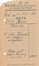 Nürnberg rechnung 1944 gebraucht kaufen  Leipzig