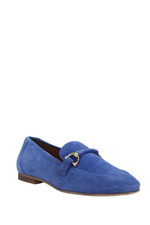Zapatos mocasines de vestir sin cordones con acento de hebilla de gamuza para mujer de oficina azules talla 9 segunda mano  Embacar hacia Mexico