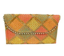 Bolsa de mão rústica costurada à mão com amor indiana feita à mão para meninas, usado comprar usado  Enviando para Brazil