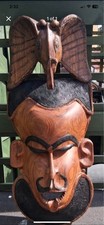 Heavy wooden mask for sale  BOURNEMOUTH