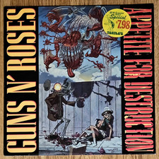 GUNS N' ROSES Appetite For Destruction SEALED 1987 FIRST PRESSING BANNED COVER comprar usado  Enviando para Brazil