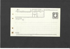 GB Postal Stationery 1917 KGV 9d dark brown Inland Telegraph Form size c TP21ca comprar usado  Enviando para Brazil