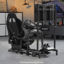 Marada Sim Racing Cockpit z siedziskiem Stojak na koła Fit Logitech G29 G920 FANATEC na sprzedaż  Wysyłka do Poland
