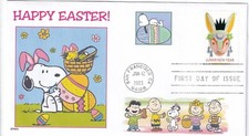 CACHET SNOOPY EASTER CHARLIE BROWN WOODSTOCK LUNAR ANO COELHO FDC -DWc comprar usado  Enviando para Brazil