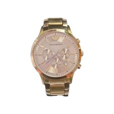 Relógio masculino Emporio Armani AR2452 clássico ouro rosa cronógrafo quartzo analógico comprar usado  Enviando para Brazil