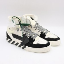 Tênis Off-White High Top Vulcanizado em Branco e Preto UE 44 (OMIA225C99LEA001) comprar usado  Enviando para Brazil