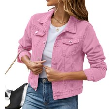 Usado, Chaqueta de mezclilla casual para mujer: capa elegante y versátil para todas ... comprar usado  Enviando para Brazil