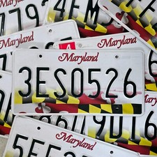 Maryland license plate for sale  North Stonington