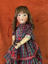 Usado, Boneca alemã antiga 24" cabeça de biscoito marcada H.W. Boneca bonita no corpo da composição! comprar usado  Enviando para Brazil