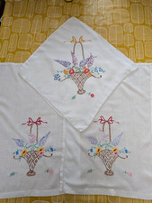 Vintage hand embroidered for sale  NEWPORT