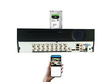 16 Canais H.265 Tvi AHD Segurança Cftv Analógico Cvi Vigilância Dvr Com 4TB Hdd comprar usado  Enviando para Brazil