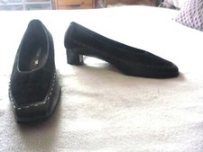 Pumps leder wildlederoptik gebraucht kaufen  Durmersheim