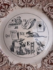 Ancienne assiette rebus d'occasion  Louviers