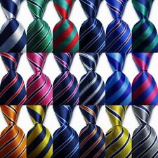 Usado, Nova gravata masculina clássica listrada tecido jacquard 100% seda comprar usado  Enviando para Brazil