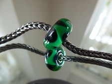 Trollbeads green wave for sale  TORQUAY