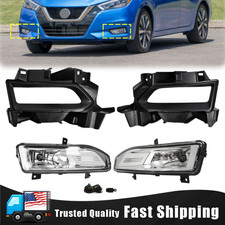 Par de luzes de neblina para 2020-2022 Nissan Versa conjunto de lâmpadas de para-choque com moldura + arnês comprar usado  Enviando para Brazil